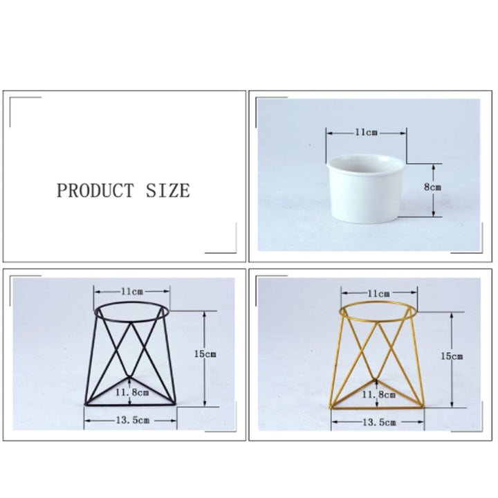 BowLift | Nordic Style Geometric Iron Rack Flower Pots