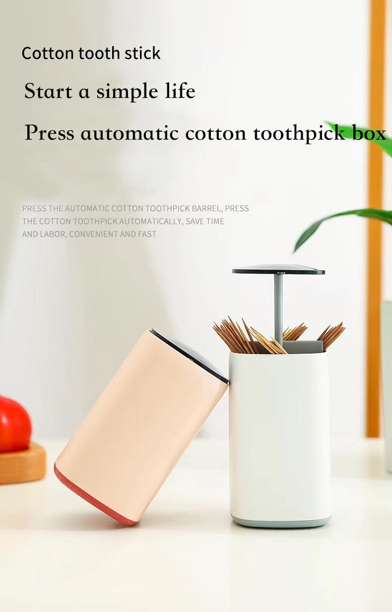 BowLift | Elegant Pop-Up Toothpick Cotton Swab Storage Dispenser