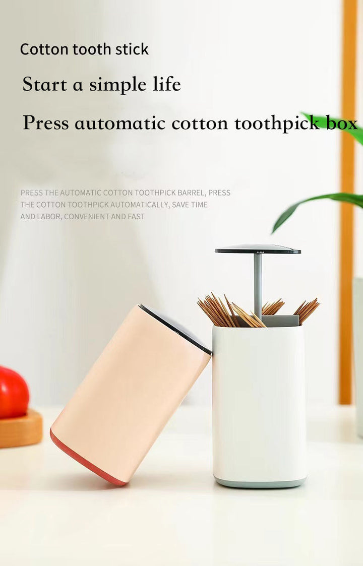 BowLift | Elegant Pop-Up Toothpick Cotton Swab Storage Dispenser