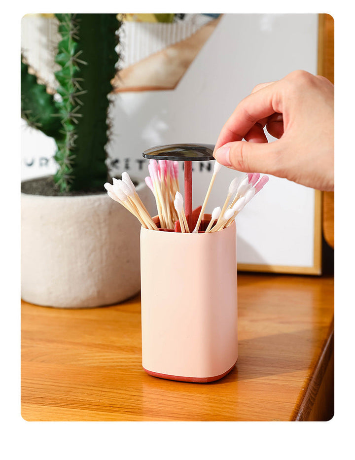 BowLift | Elegant Pop-Up Toothpick Cotton Swab Storage Dispenser