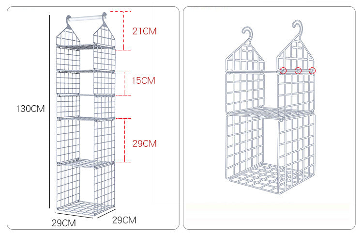 BowLift | Foldable Wardrobe Multilayer Storage Rack