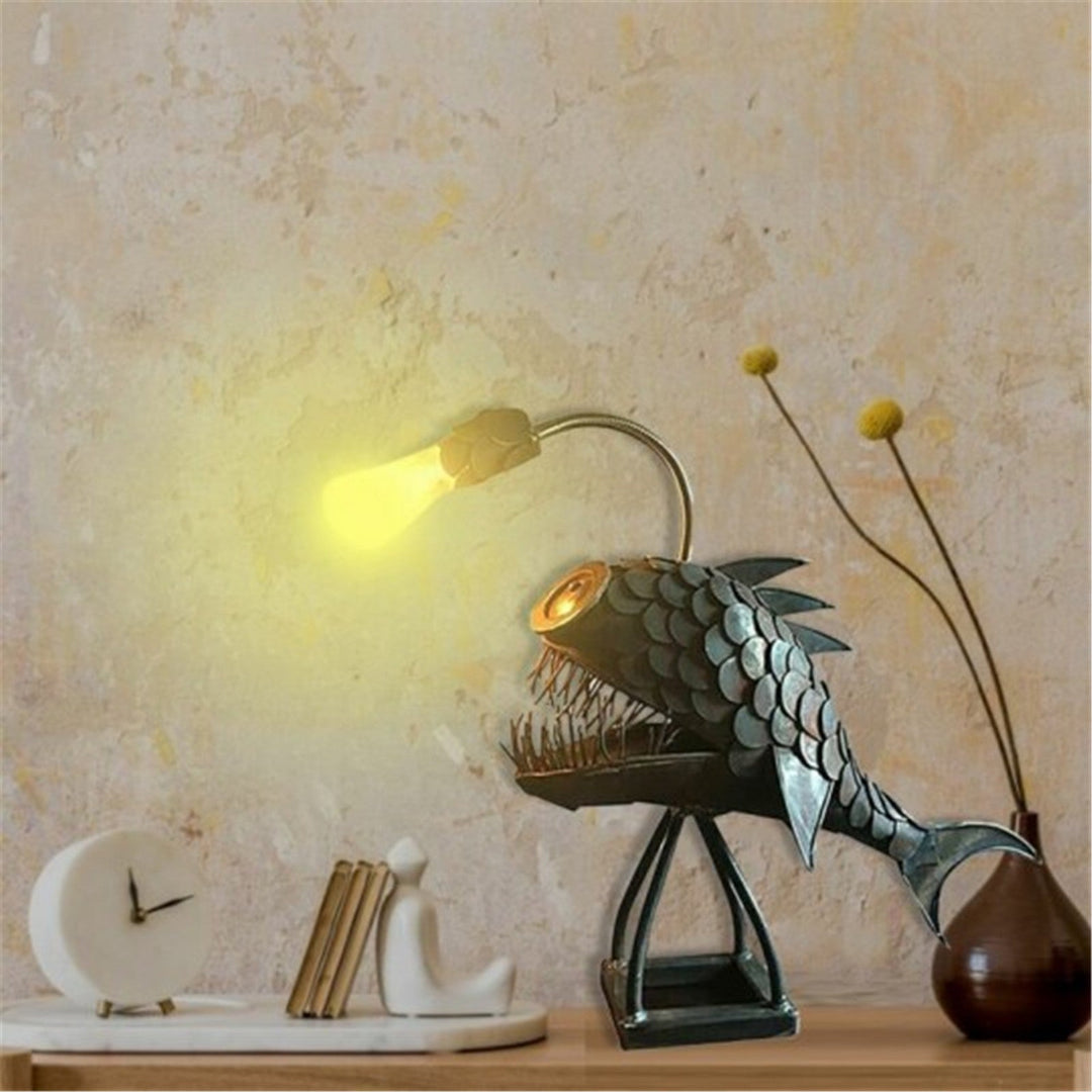 BowLift | Creative Iron Angler Fish Desk Lamp