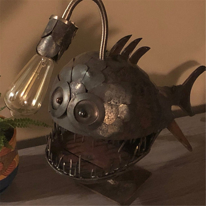 BowLift | Creative Iron Angler Fish Desk Lamp