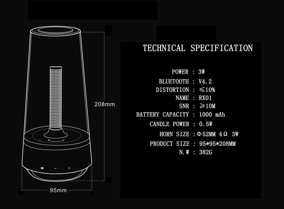 BowLift | Portable Atmosphere Night Light Speaker