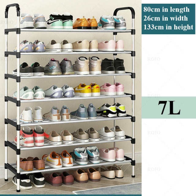 BowLift | Adjustable 30 Pair Shoe Rack Space Saving Storage Organizer