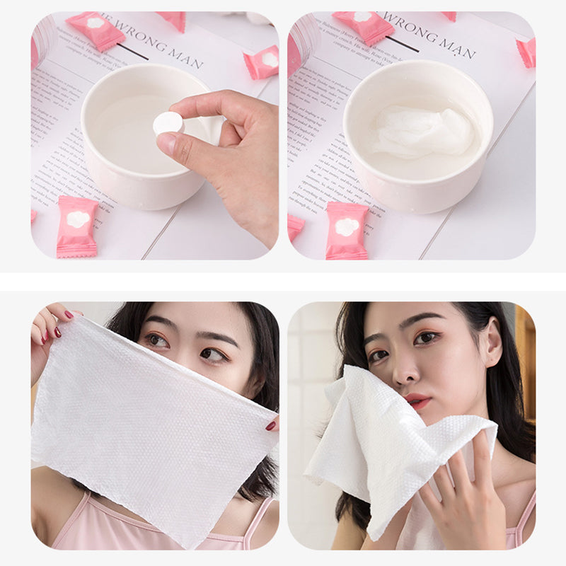 BowLift | Magic Disposable Travel Towel Tablet Set