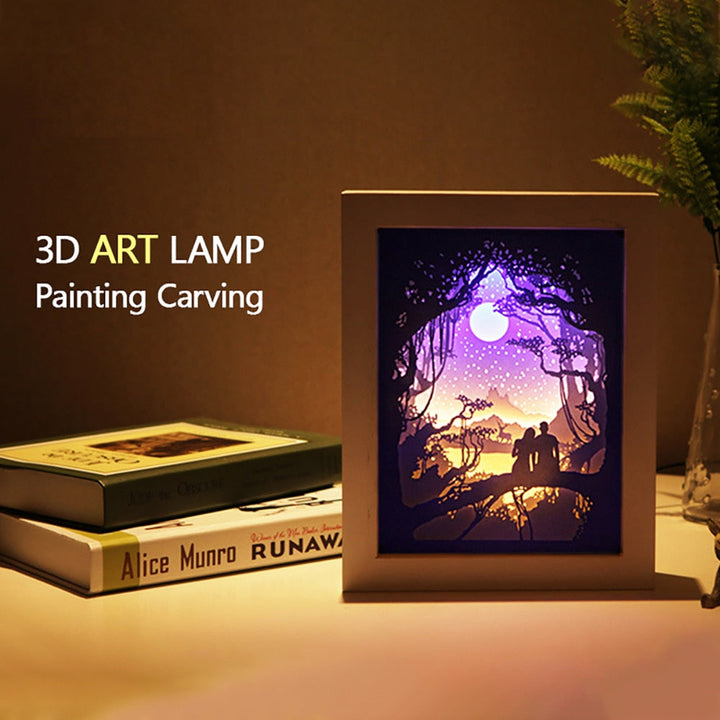 BowLift | Creative 3D Paper Box LED Night Lamp