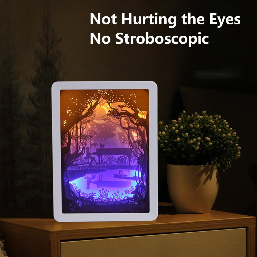 BowLift | Creative 3D Paper Box LED Night Lamp