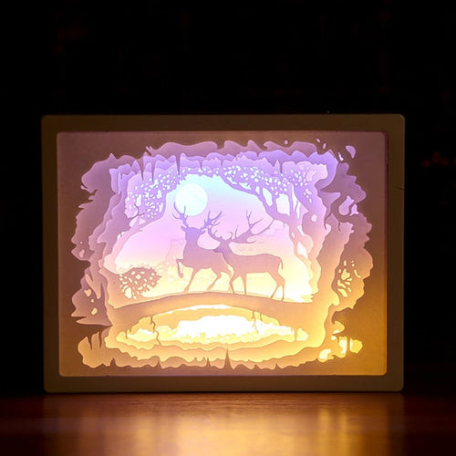 BowLift | Creative 3D Paper Box LED Night Lamp