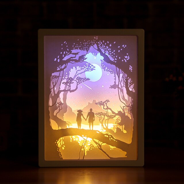 BowLift | Creative 3D Paper Box LED Night Lamp