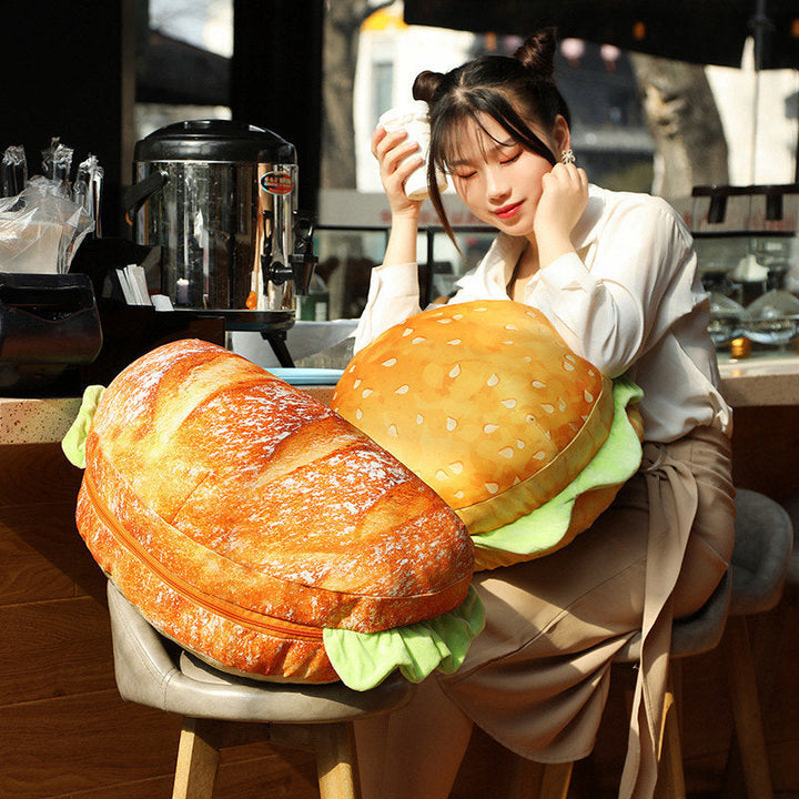 BowLift | 2in1 Comfy Hamburger Pillow Seat Cushion
