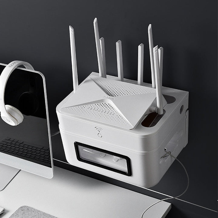 BowLift | Wall-Mounted Wifi Cable Socket Storage Organizer Box