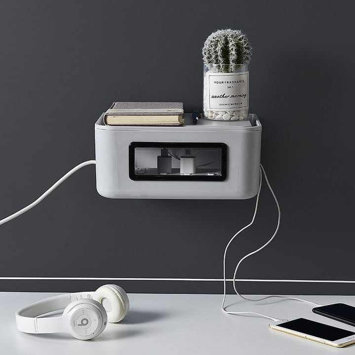 BowLift | Wall-Mounted Wifi Cable Socket Storage Organizer Box