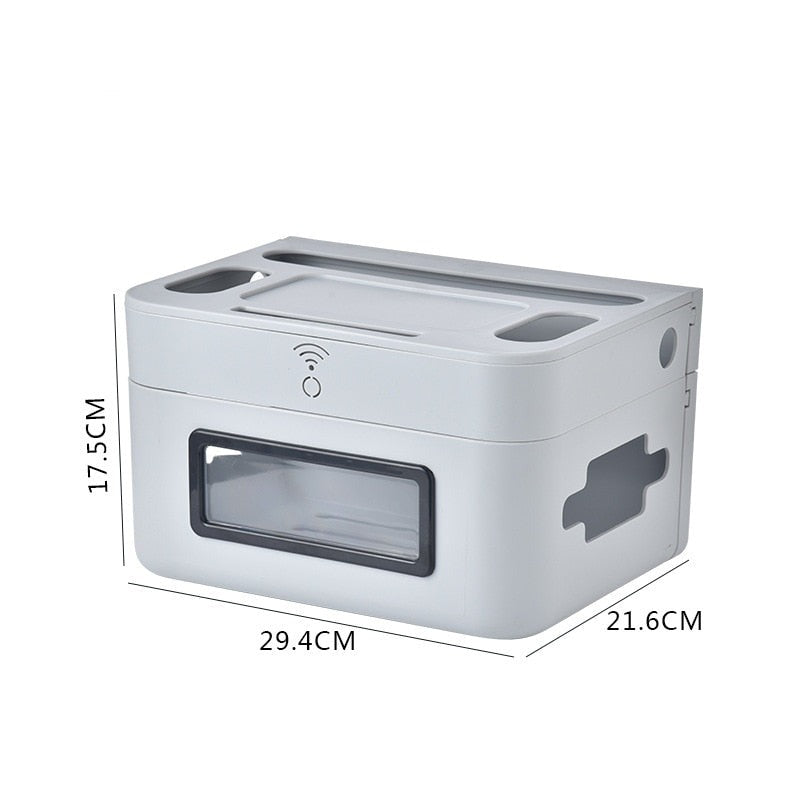 BowLift | Wall-Mounted Wifi Cable Socket Storage Organizer Box