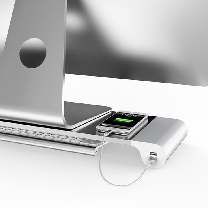 BowLift | Universal USB Phone Charging Monitor Riser Stand