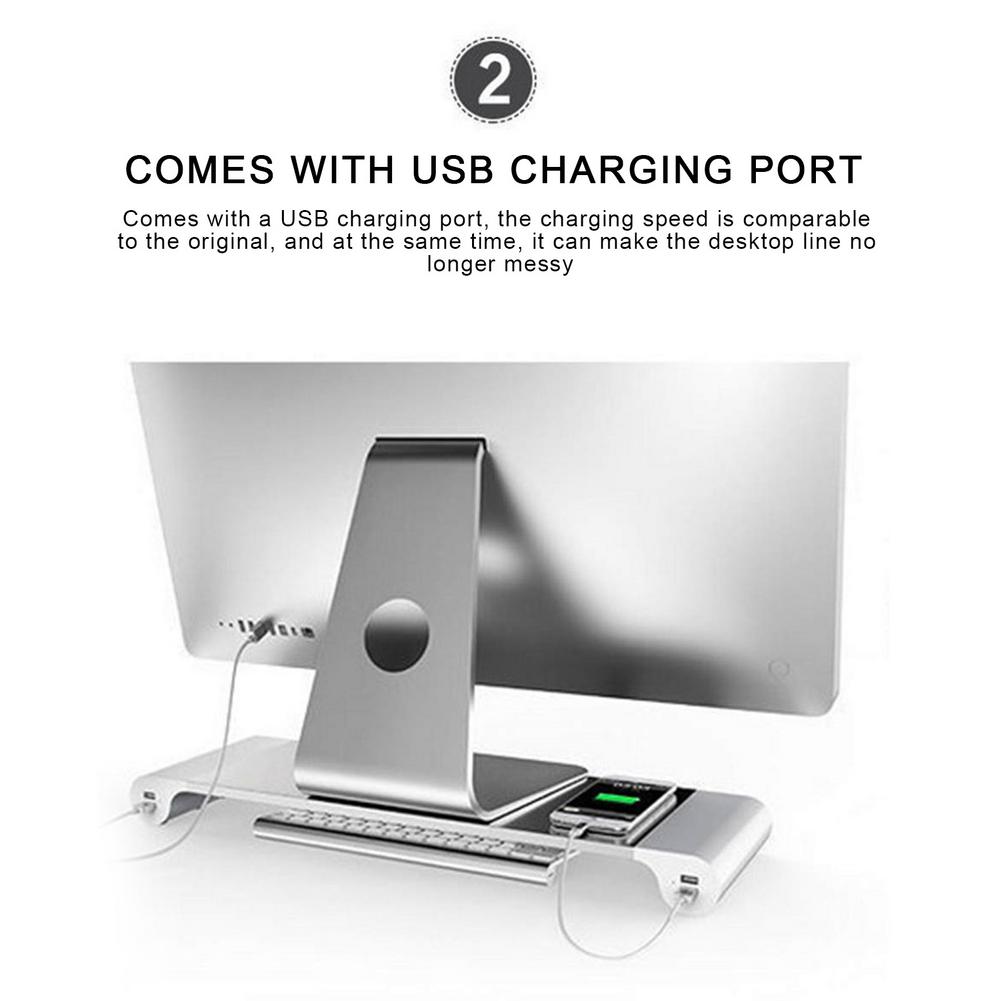 BowLift | Universal USB Phone Charging Monitor Riser Stand
