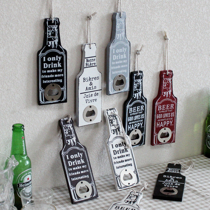 BowLift | Retro Wood Bottle Opener