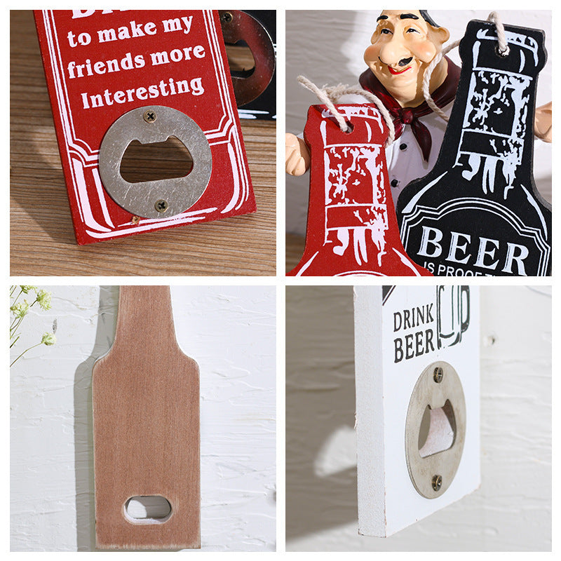 BowLift | Retro Wood Bottle Opener