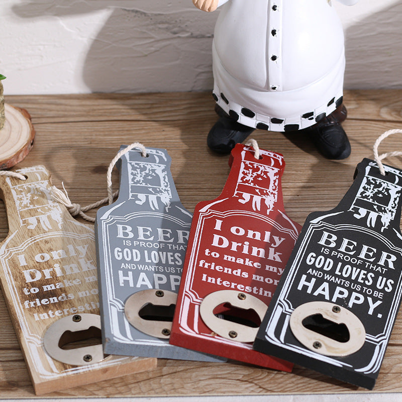 BowLift | Retro Wood Bottle Opener