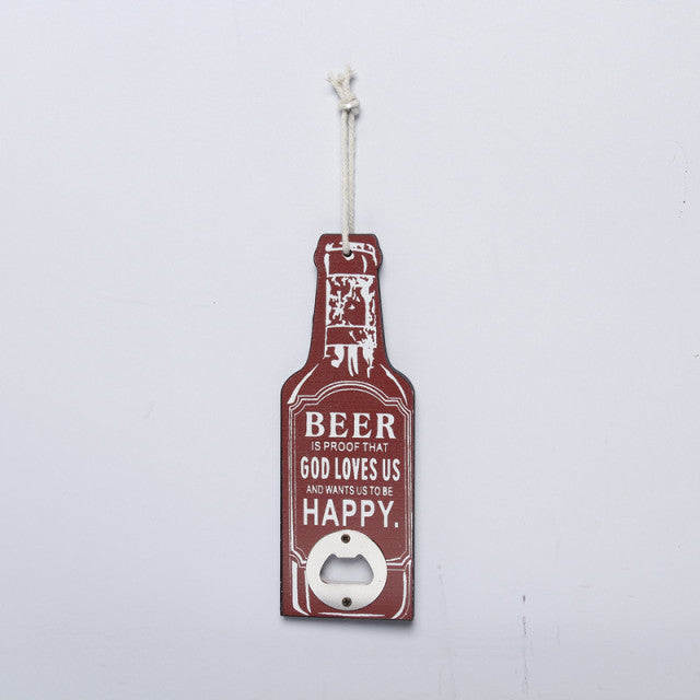 BowLift | Retro Wood Bottle Opener