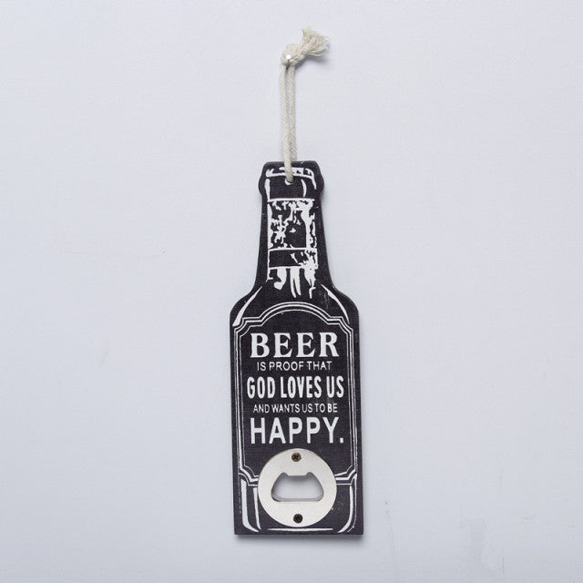 BowLift | Retro Wood Bottle Opener