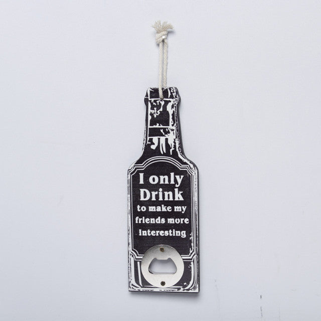 BowLift | Retro Wood Bottle Opener