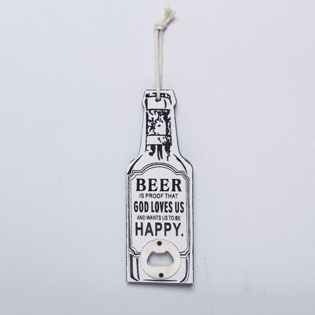 BowLift | Retro Wood Bottle Opener