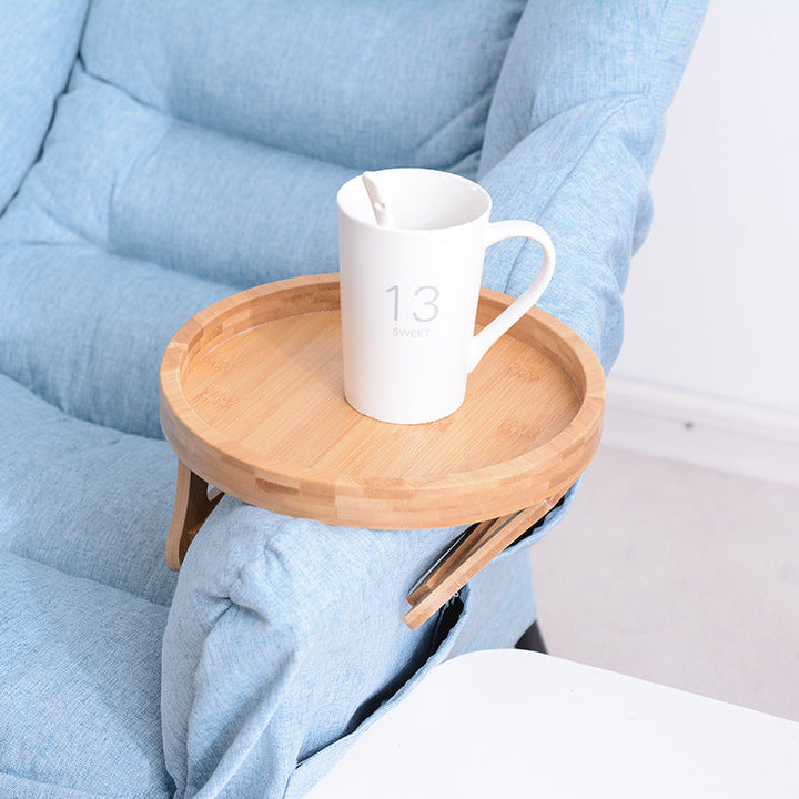 BowLift | Creative  Clip-On Bamboo Sofa Armrest Tray