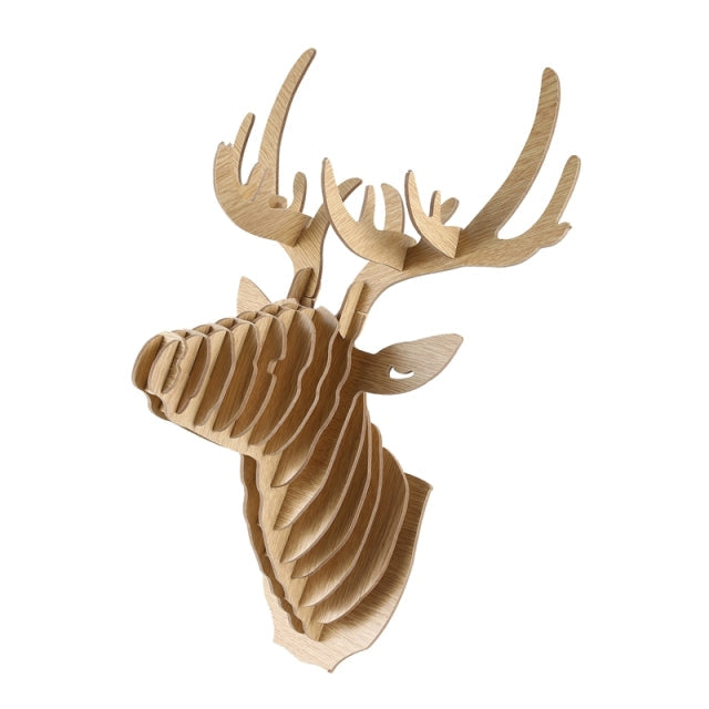 BowLift | 3D Puzzle Wooden Hanging Deer Head