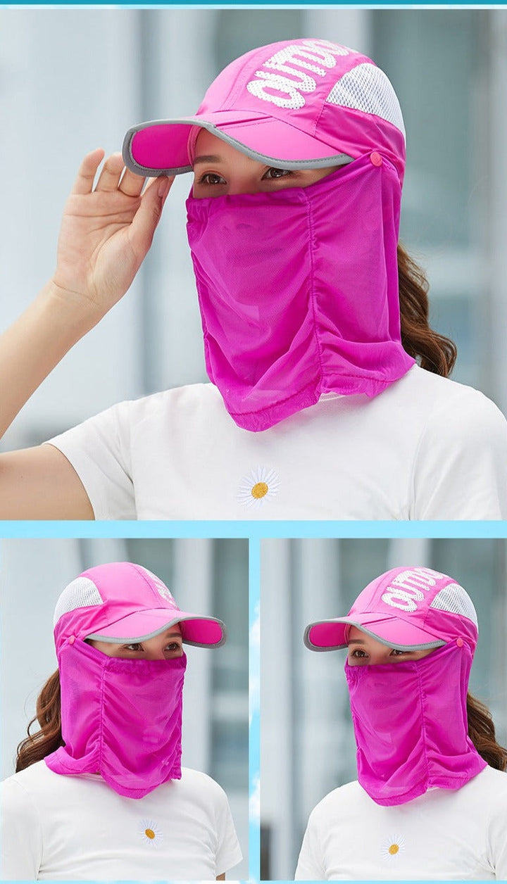 Anti-UV Outdoor Breathable Summer Cap Hat Bowlift