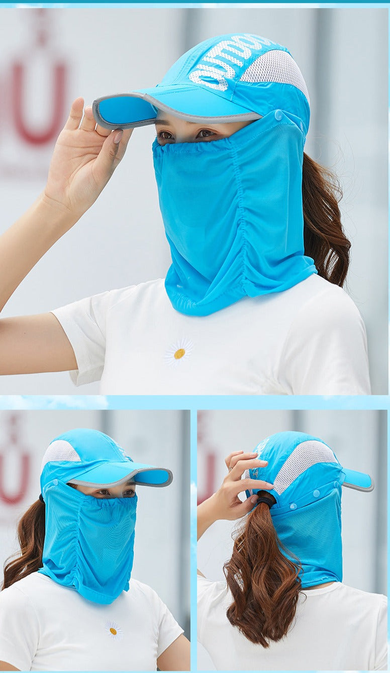 Anti-UV Outdoor Breathable Summer Cap Hat Bowlift