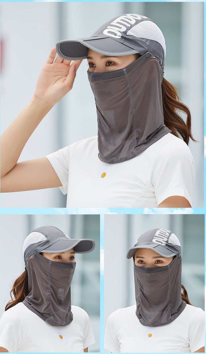 Anti-UV Outdoor Breathable Summer Cap Hat Bowlift