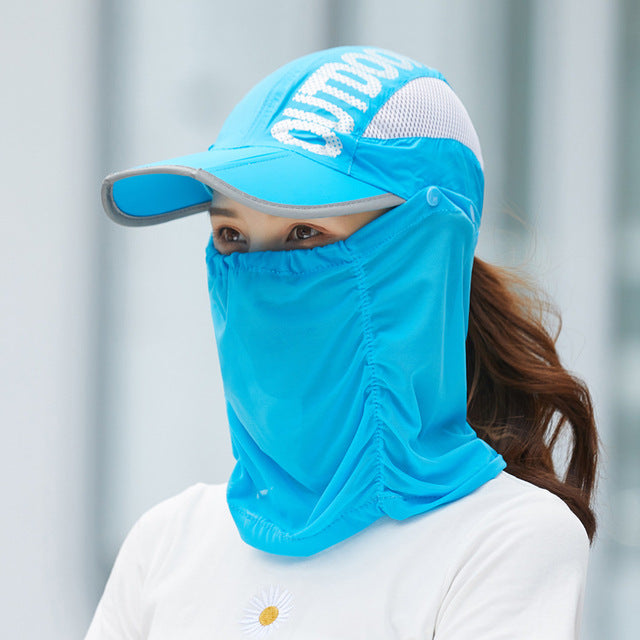 Anti-UV Outdoor Breathable Summer Cap Hat Bowlift
