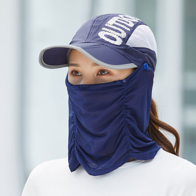 Anti-UV Outdoor Breathable Summer Cap Hat Bowlift