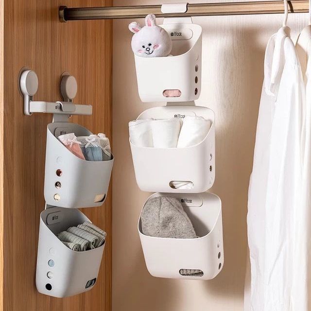 BowLift | Wall-Mounted Simple Hanging Stackable Storage Basket