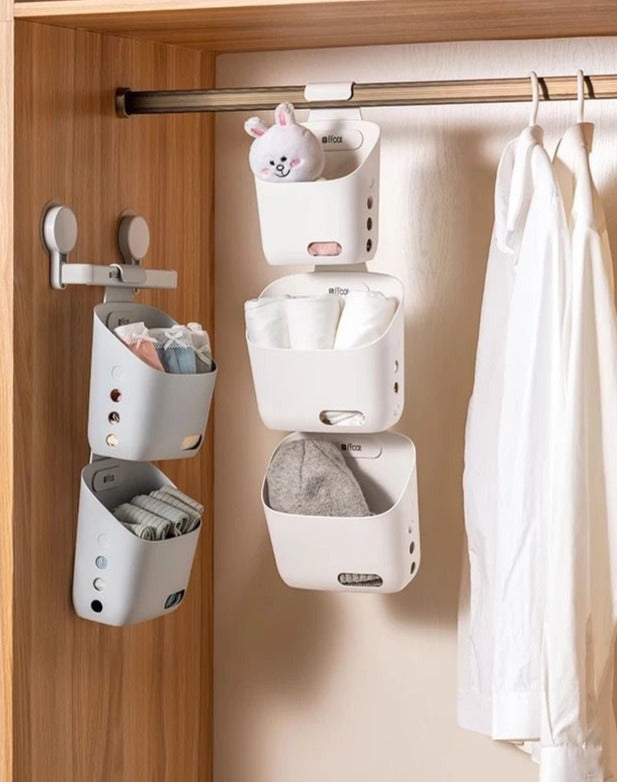 BowLift | Wall-Mounted Simple Hanging Stackable Storage Basket
