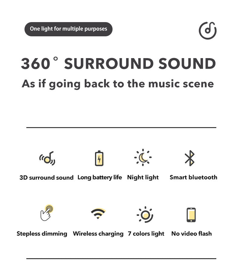 BowLift | Moon Star Wireless Charging Night Lamp