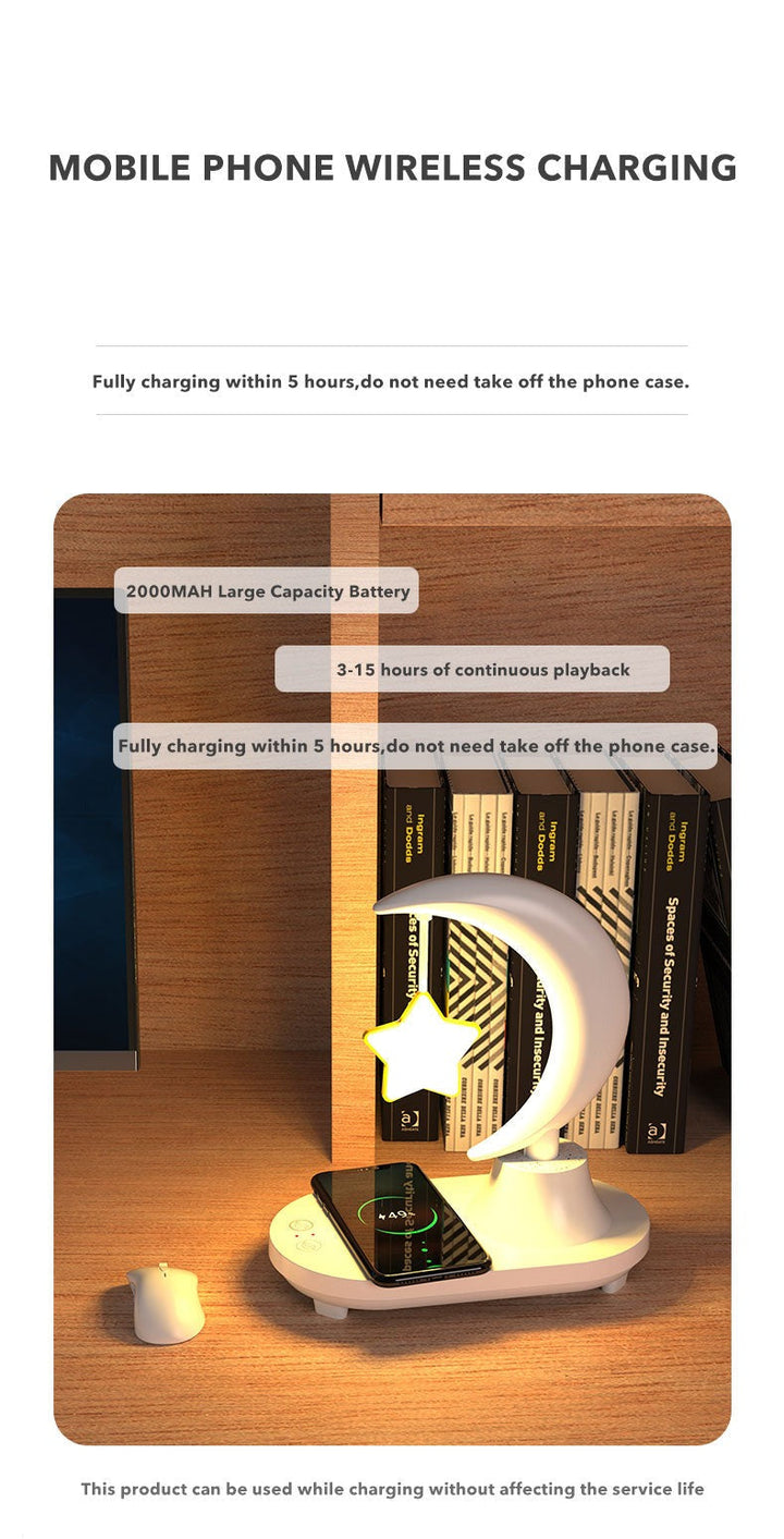 BowLift | Moon Star Wireless Charging Night Lamp