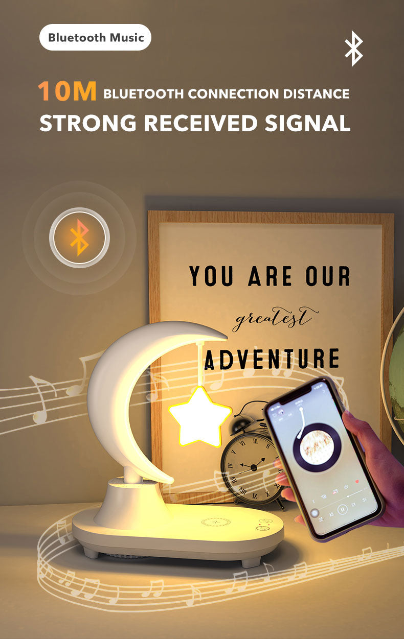 BowLift | Moon Star Wireless Charging Night Lamp