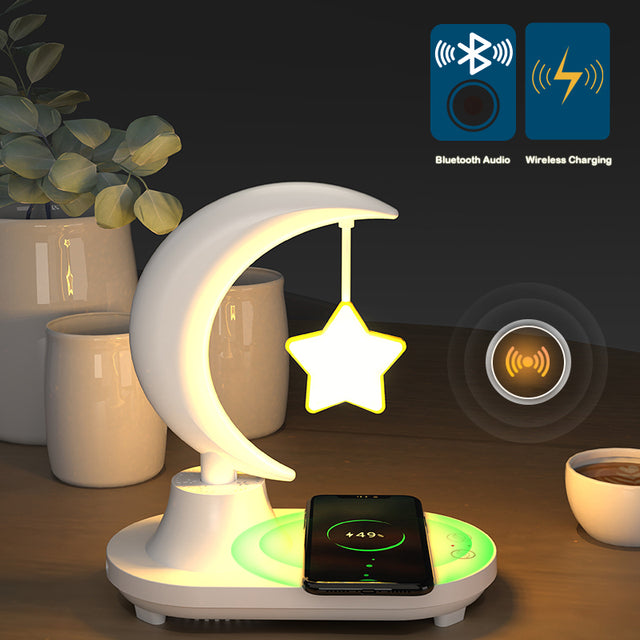 BowLift | Moon Star Wireless Charging Night Lamp
