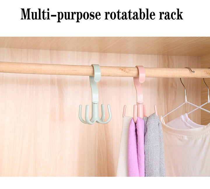 BowLift | Rotating Four-Claw Wardrobe Organizer Hanger