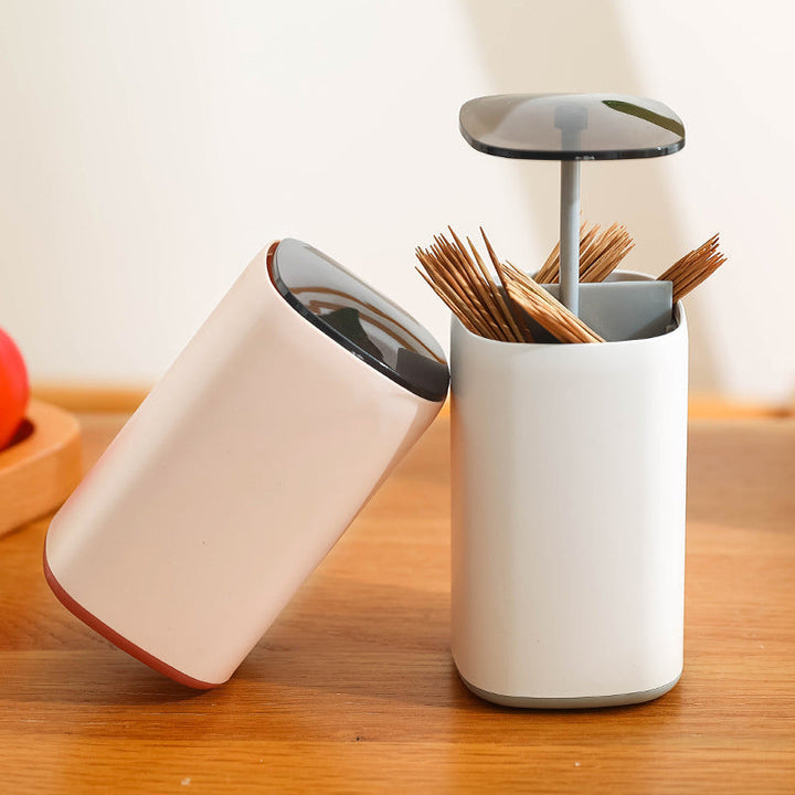 BowLift | Elegant Pop-Up Toothpick Cotton Swab Storage Dispenser