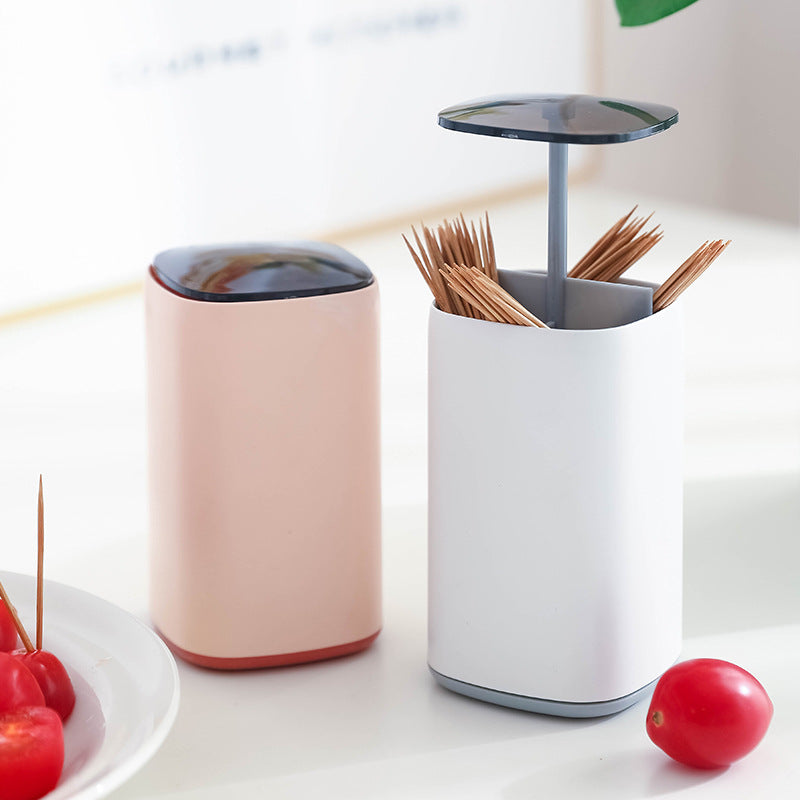 BowLift | Elegant Pop-Up Toothpick Cotton Swab Storage Dispenser