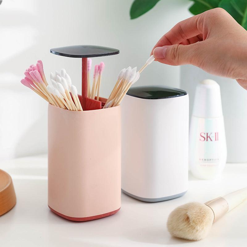 BowLift | Elegant Pop-Up Toothpick Cotton Swab Storage Dispenser