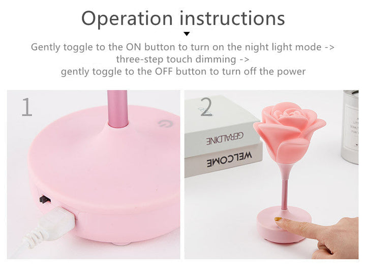 BowLift | Rose Flower Romantic Touch Night Light