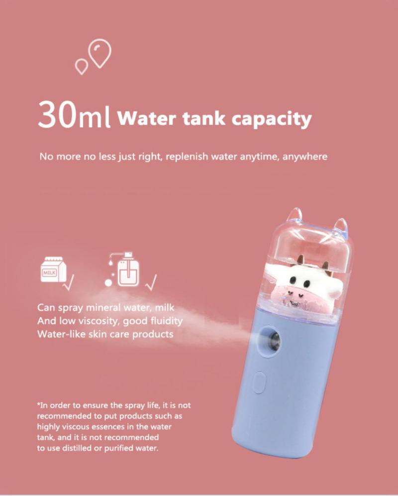 BowLift | USB Cartoon Animal Rechargeable Mini Face Steamer