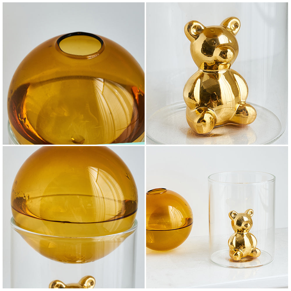 BowLift | Transparent Double Glass Terrarium Art Vase