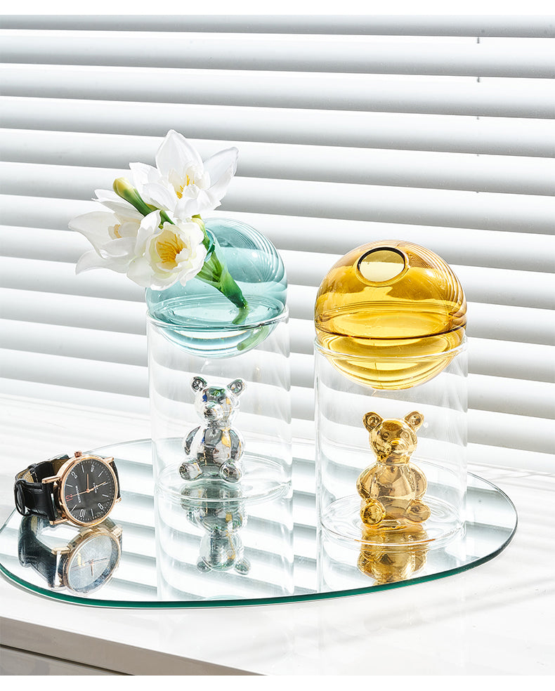 BowLift | Transparent Double Glass Terrarium Art Vase