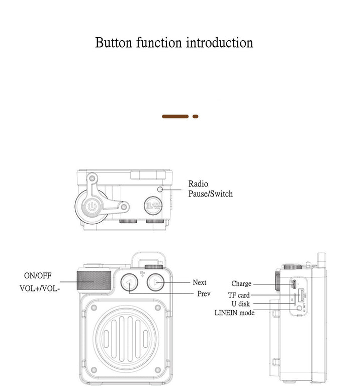BowLift | American Style Retro Bluetooth Radio Speaker