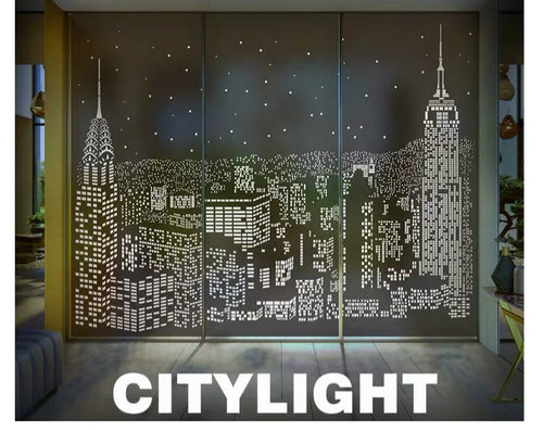 BowLift | Blackout Amazing City Night View Window Sticker